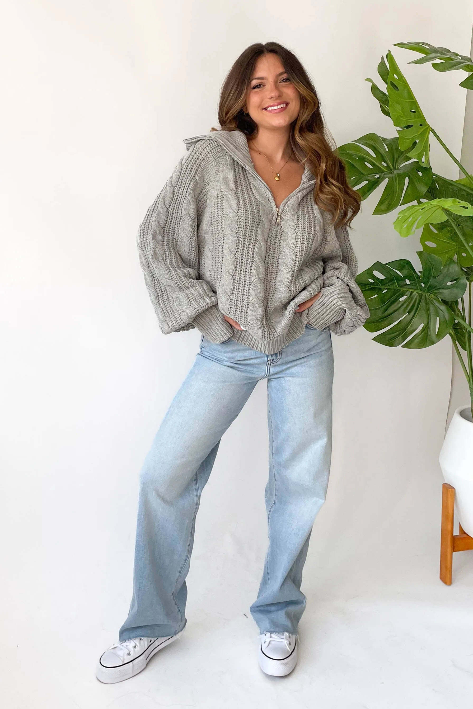 Let's Cuddle Sweater in Grey sold by Grey Bandit product image thumbnail 2