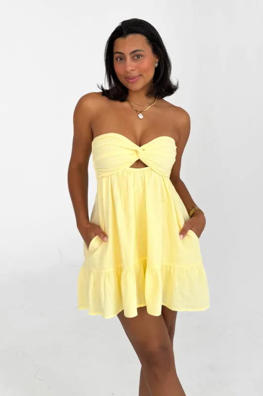 Summer Breeze Dress in Yellow sold by Grey Bandit