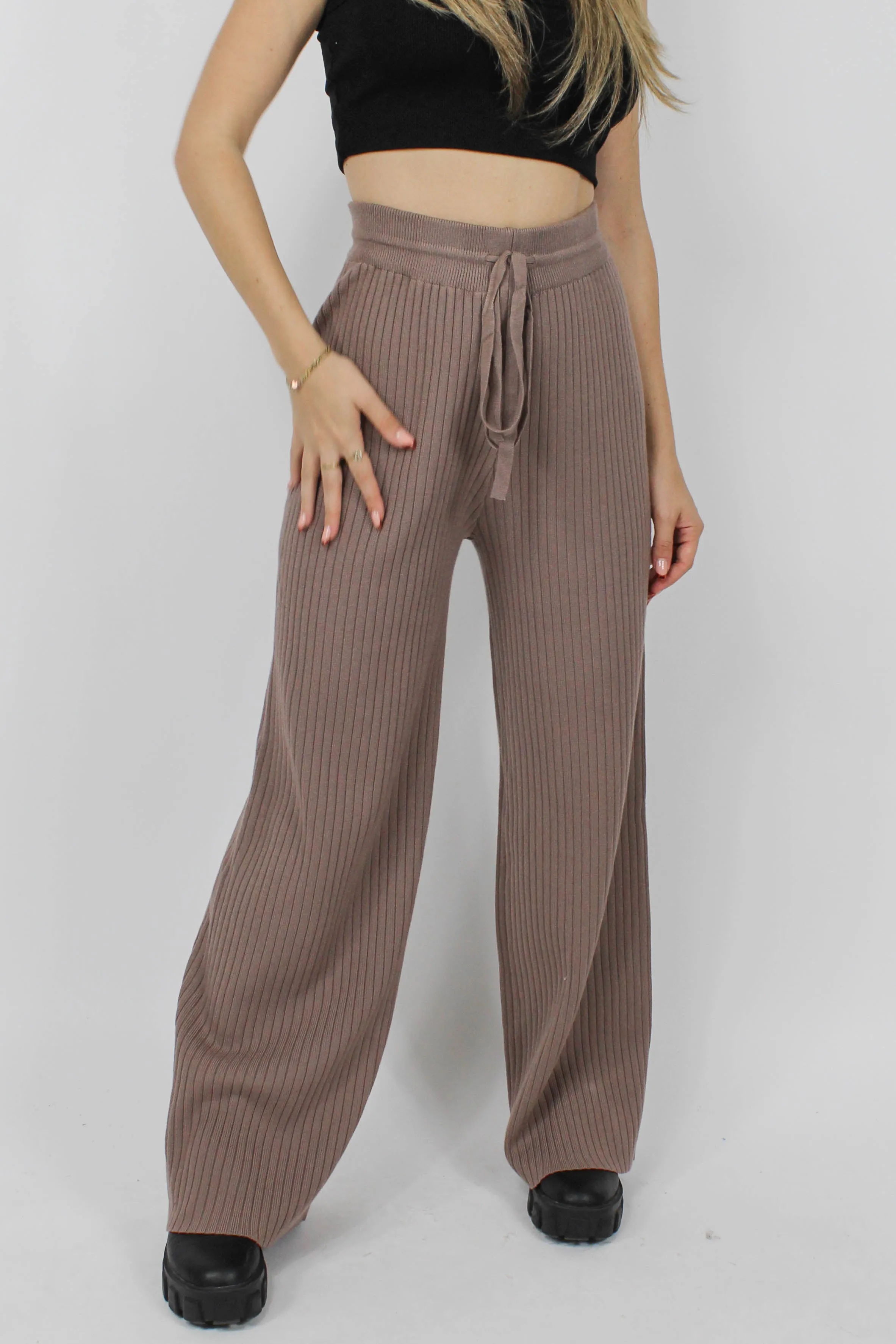 Unwritten Love Knit Pants in Brown sold by Grey Bandit product image thumbnail 3
