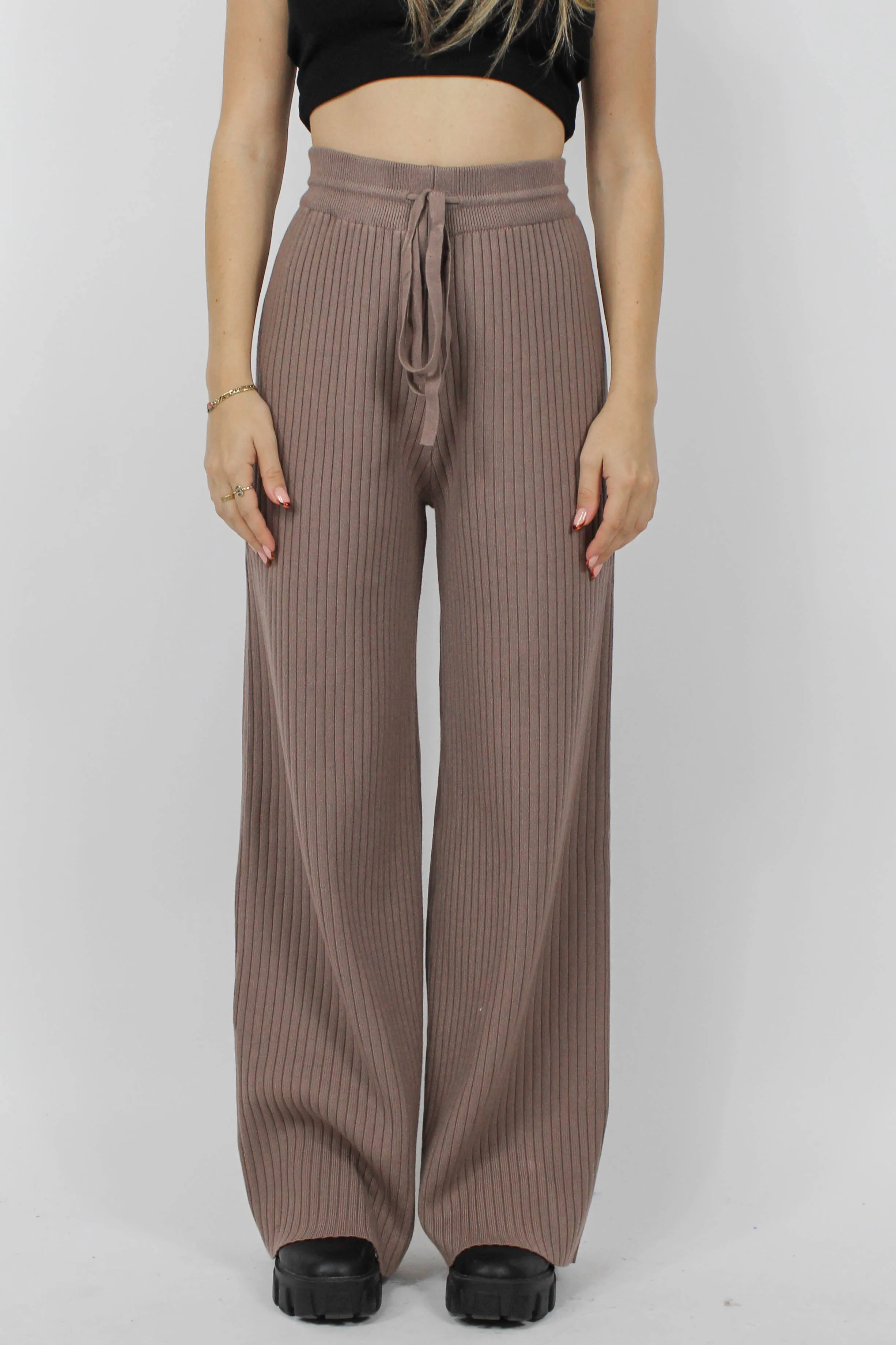 Unwritten Love Knit Pants in Brown sold by Grey Bandit product image thumbnail 2