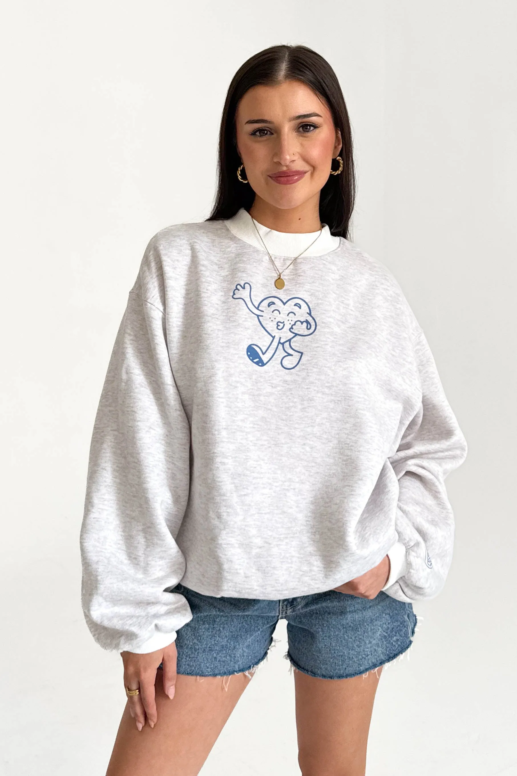 The World Is Better With You In It Crewneck sold by Grey Bandit product image thumbnail 2