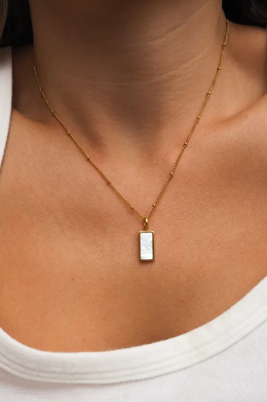 Camilia Necklace White Shell sold by Grey Bandit