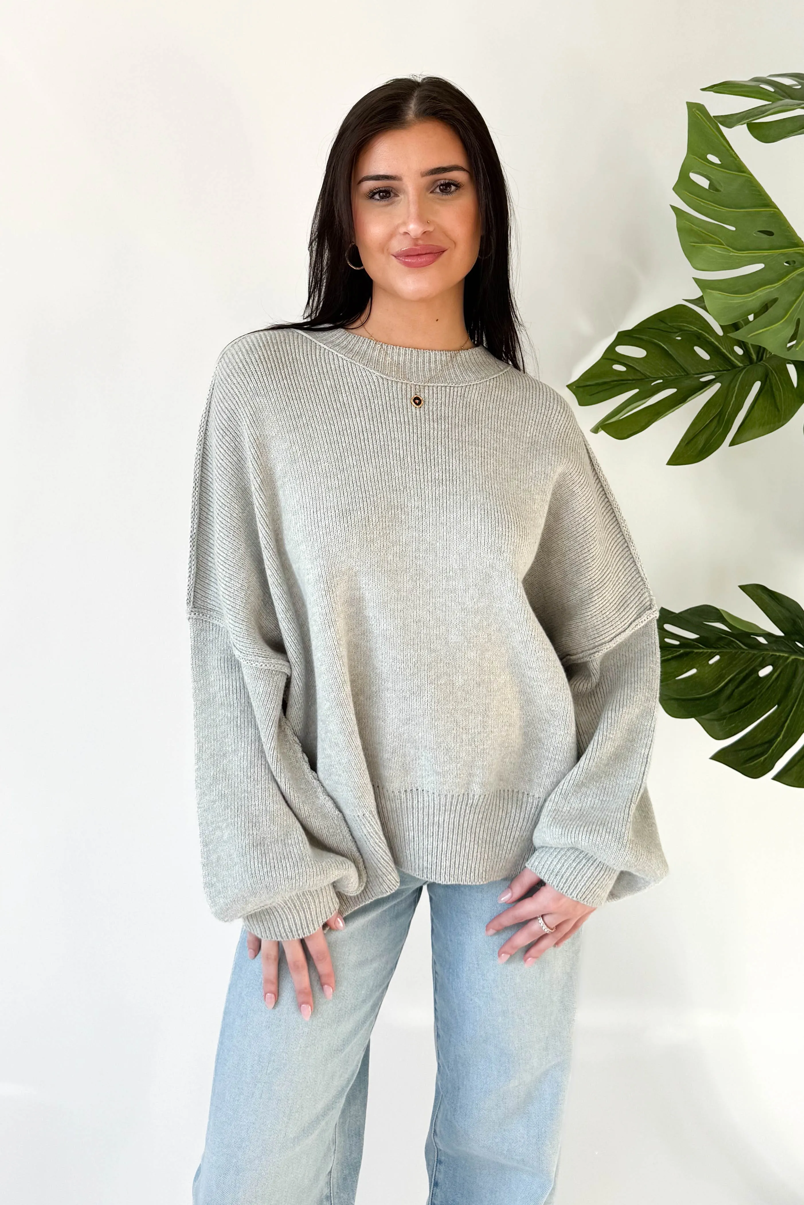 Martha Sweater in Grey sold by Grey Bandit