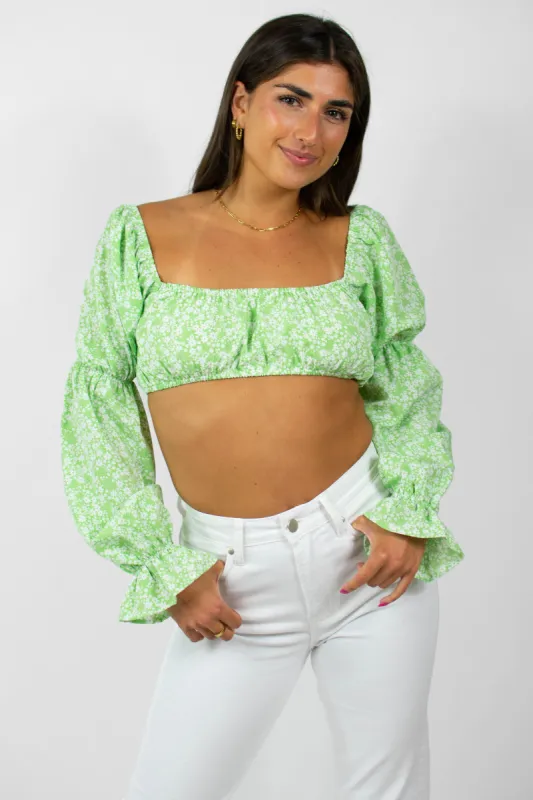 Miranda Top in Green sold by Grey Bandit