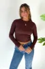 Effortless Long Sleeve in Brown sold by Grey Bandit