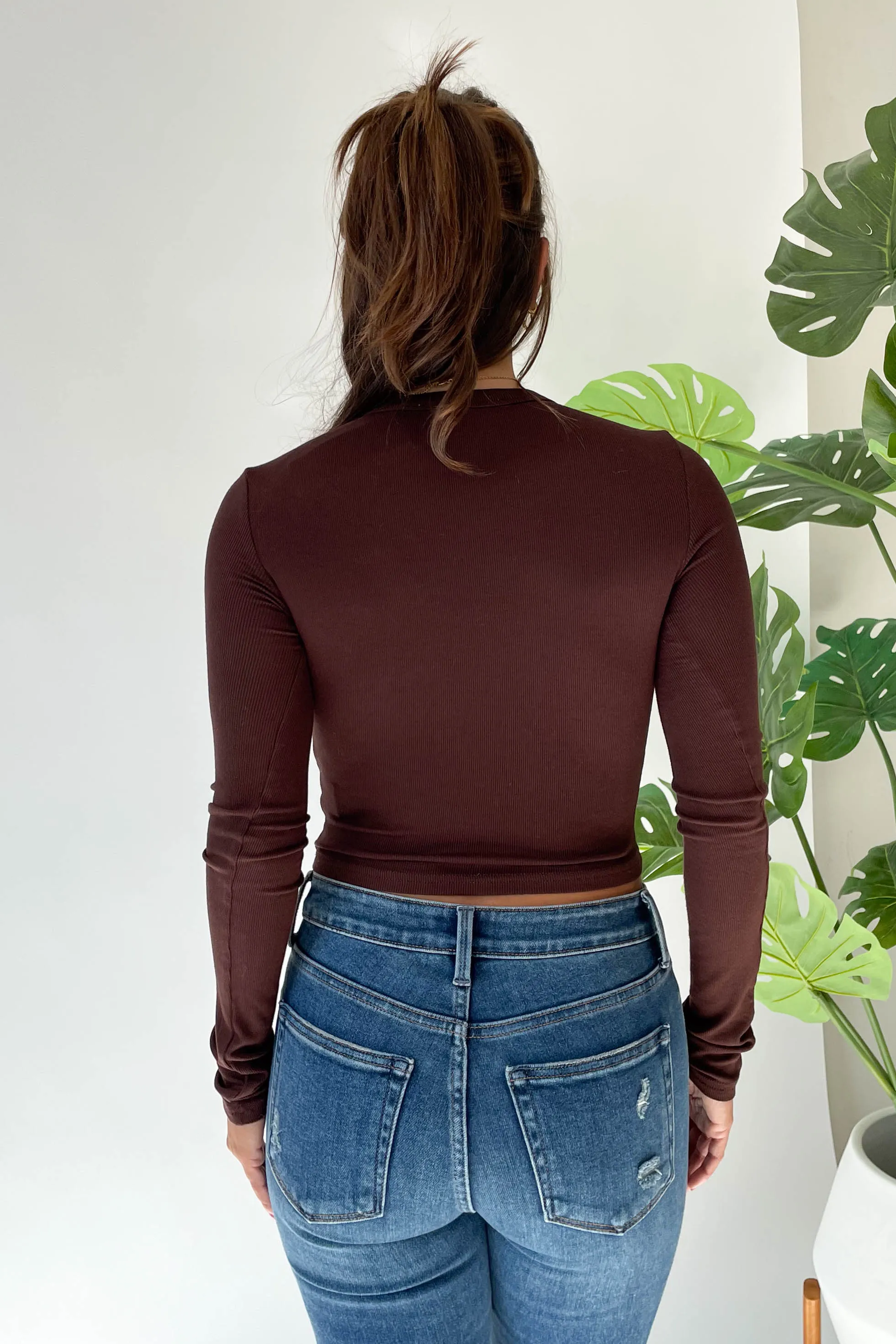 Effortless Long Sleeve in Brown sold by Grey Bandit product image thumbnail 4