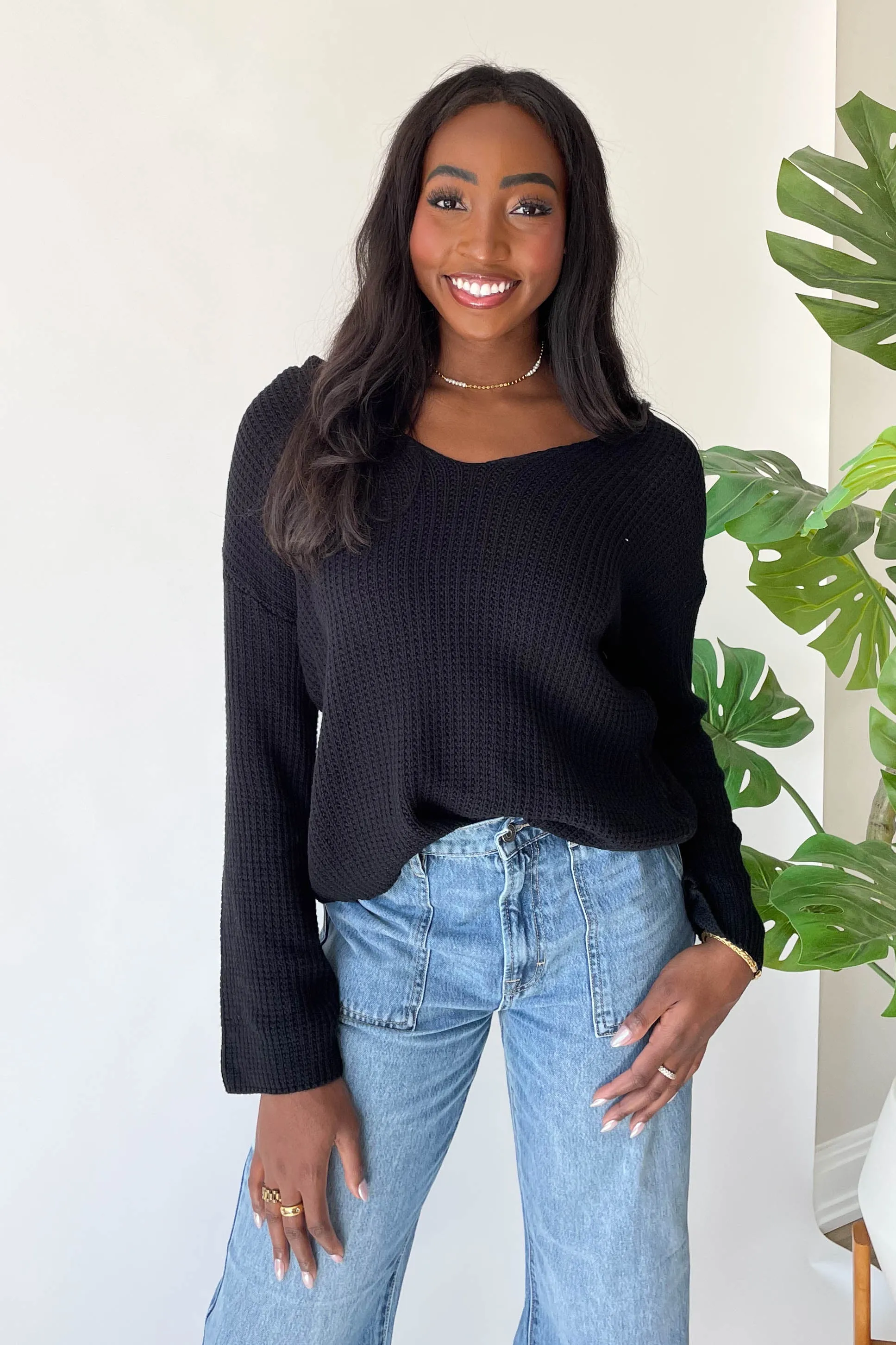 Josie Sweater in Black sold by Grey Bandit