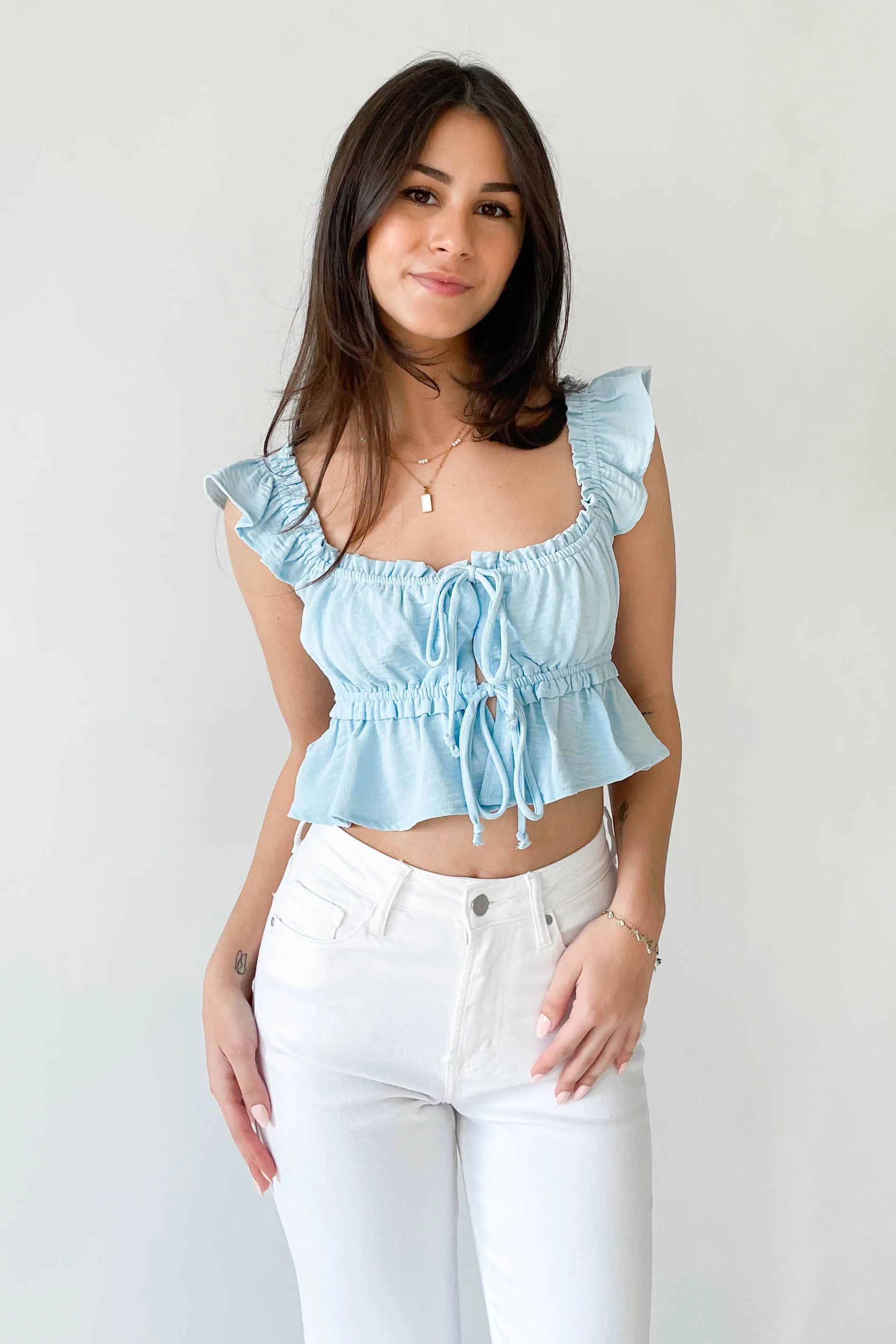 Francesca Top in Blue sold by Grey Bandit