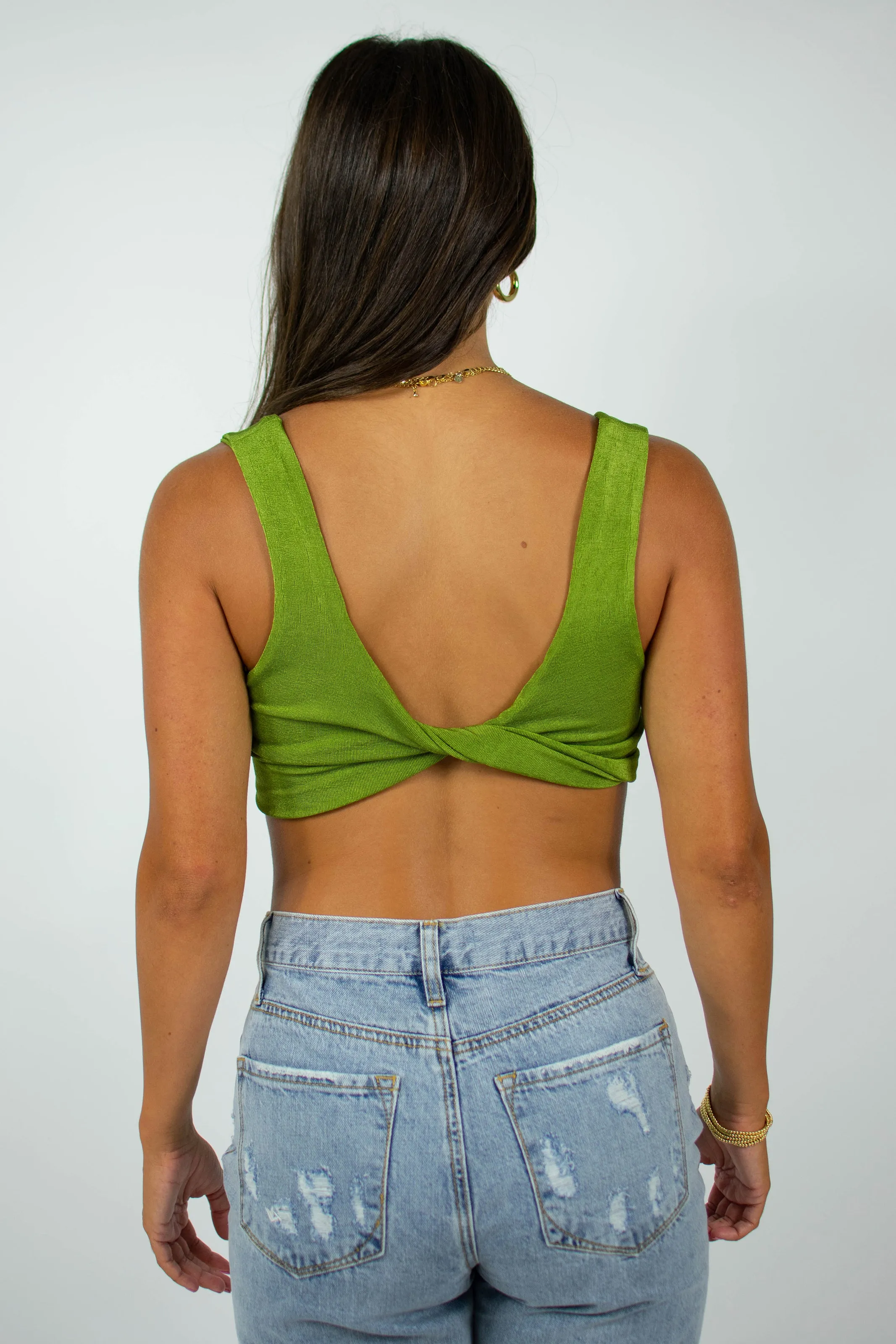 Foley Crop Top in Green sold by Grey Bandit product image thumbnail 5
