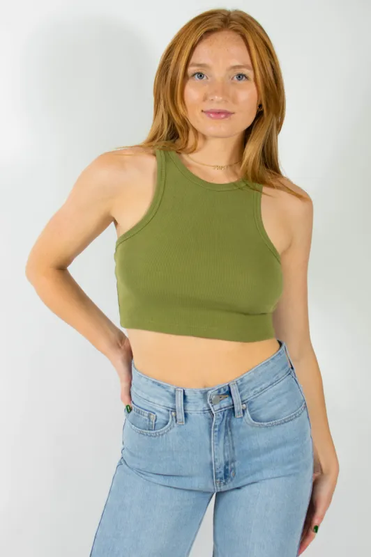 Demi Tank in Green sold by Grey Bandit