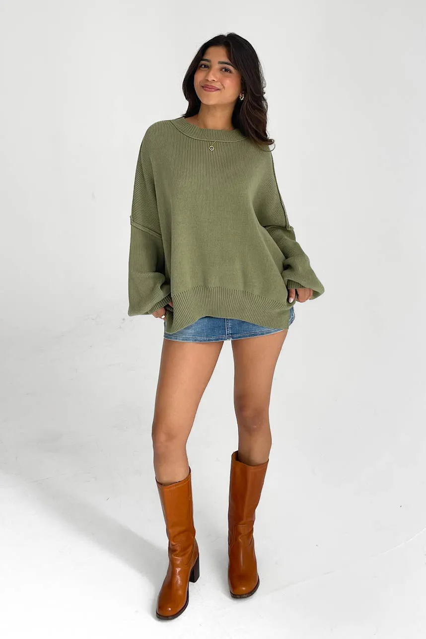 Martha Sweater in Moss sold by Grey Bandit product image thumbnail 5