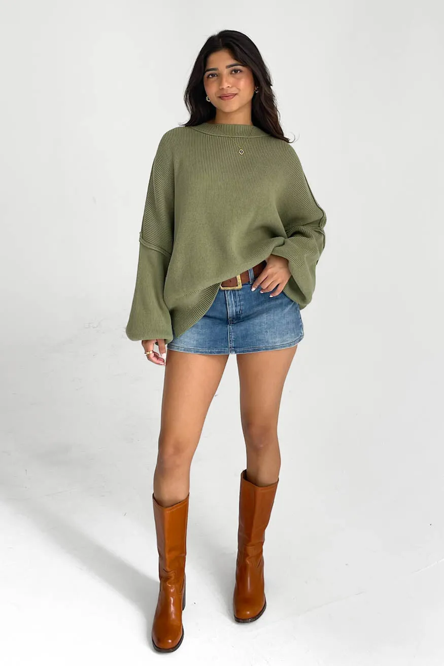 Martha Sweater in Moss sold by Grey Bandit product image thumbnail 4