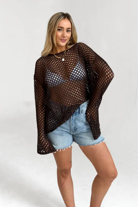 Seaside Cover Up in Brown sold by Grey Bandit
