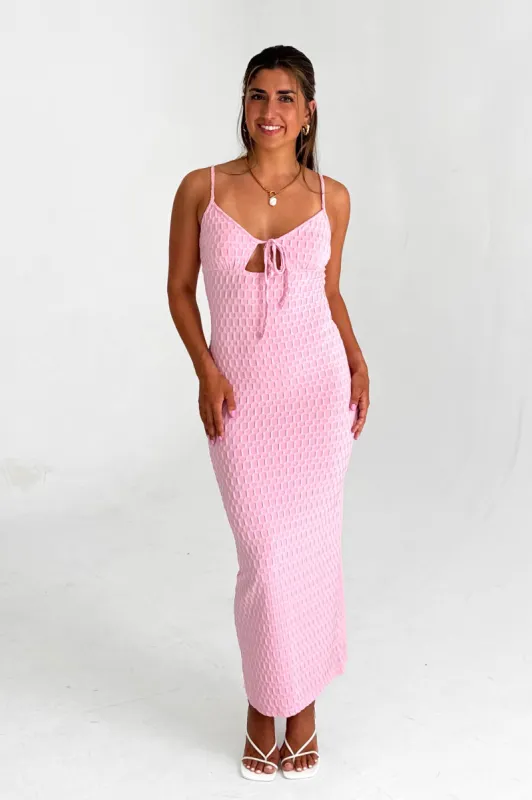 Never Settle Dress in Pink sold by Grey Bandit