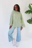 Logan Oversized Sweater in Sage sold by Grey Bandit