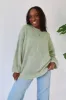 Logan Oversized Sweater in Sage sold by Grey Bandit