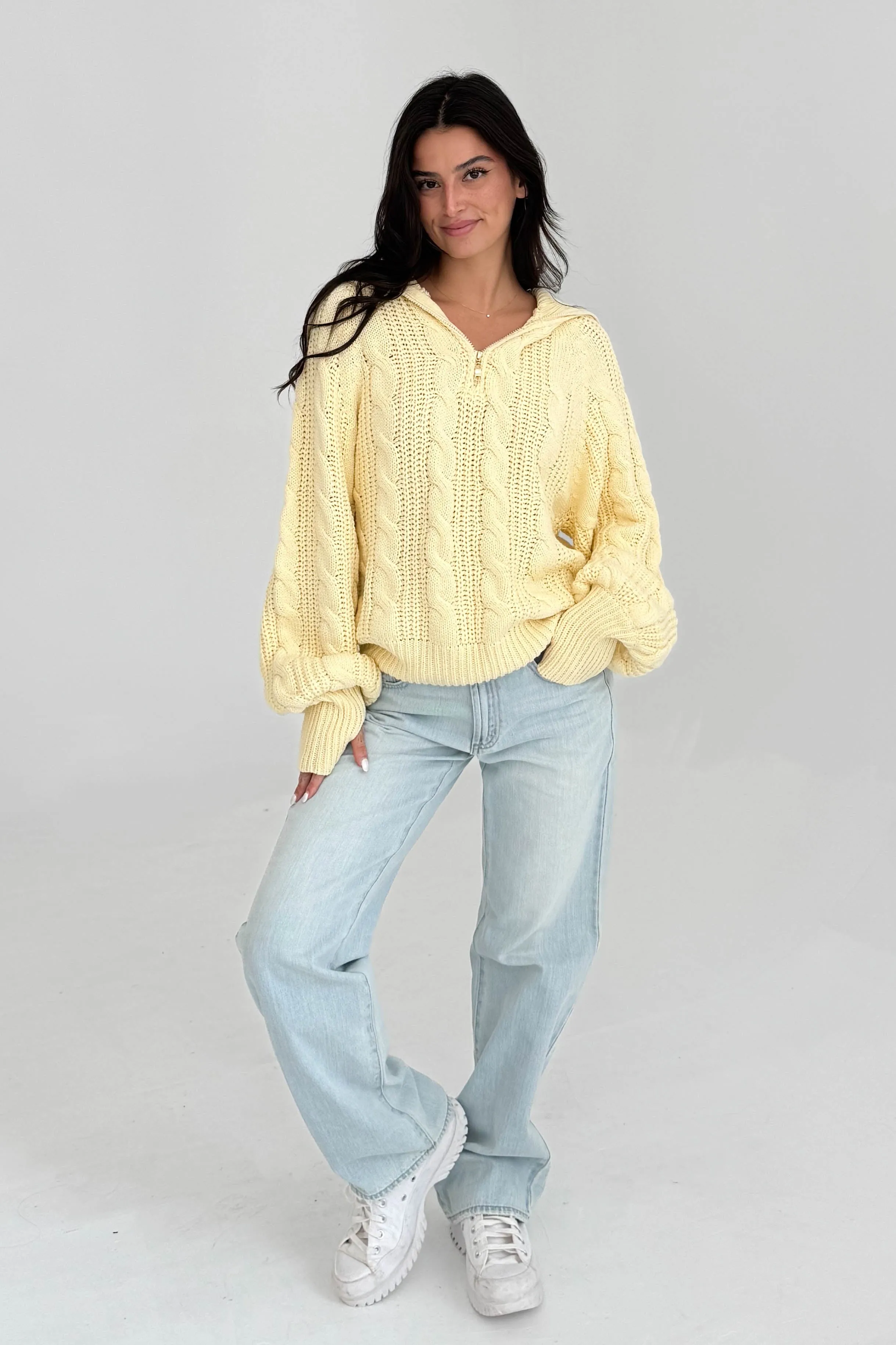 Let's Cuddle Sweater in Butter sold by Grey Bandit product image thumbnail 4