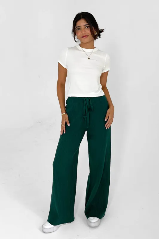 Unwritten Love Knit Pants in Green sold by Grey Bandit