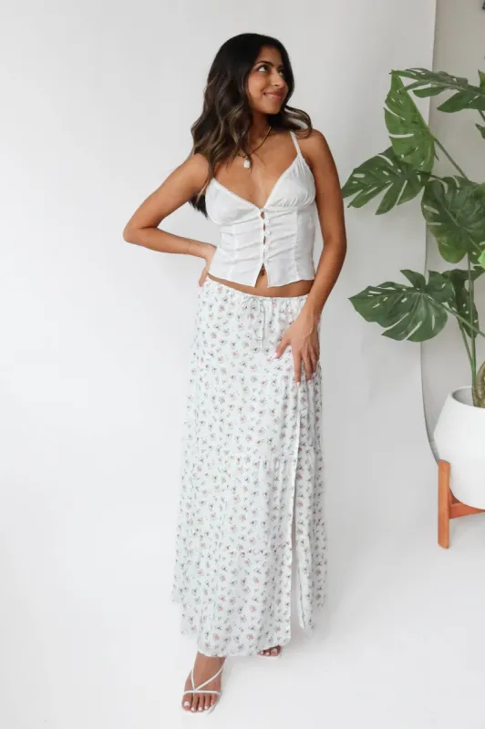 Camila Skirt in Floral Print sold by Grey Bandit