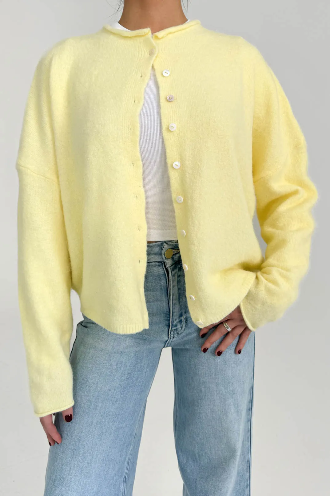Phoebe Cardigan in Butter sold by Grey Bandit product image thumbnail 2
