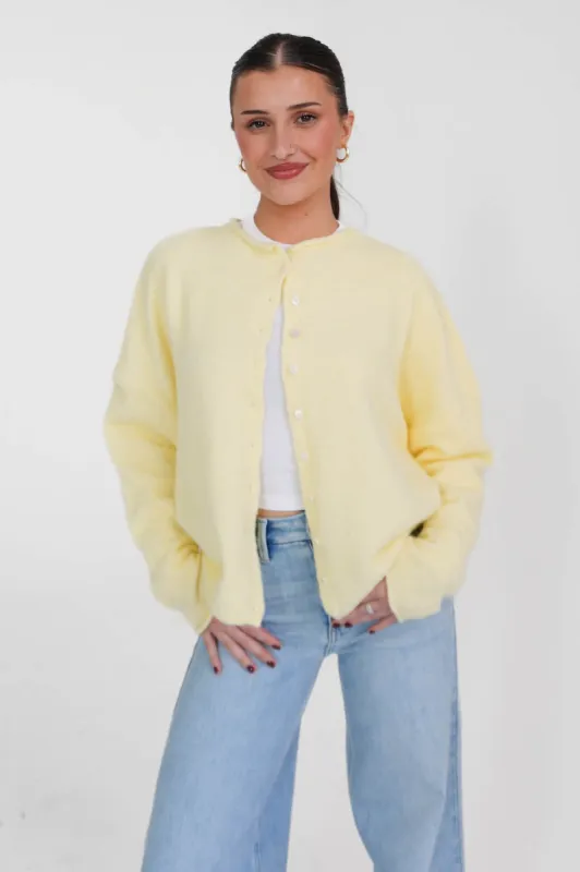 Phoebe Cardigan in Butter sold by Grey Bandit