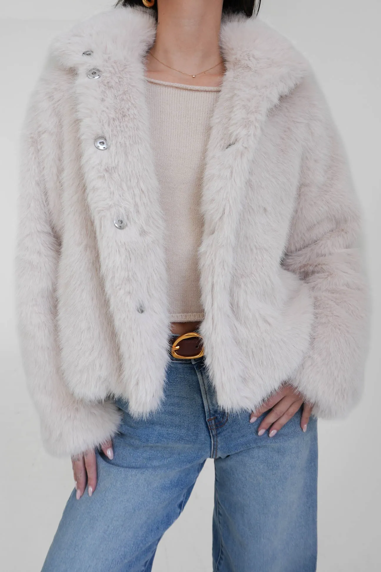 Spice it Up Faux Fur Jacket sold by Grey Bandit product image thumbnail 4
