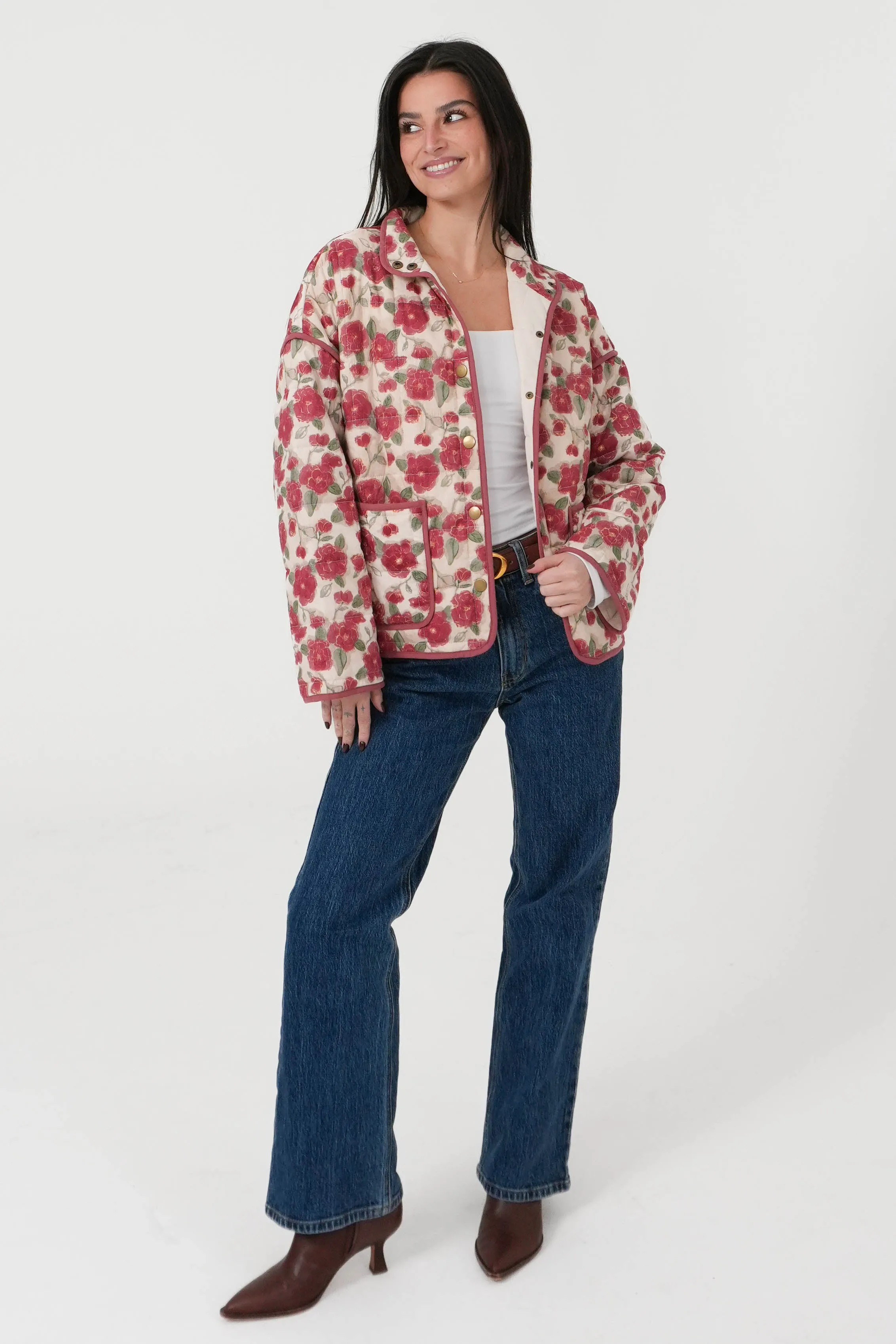 Ruth Jacket in Cherry sold by Grey Bandit product image thumbnail 3