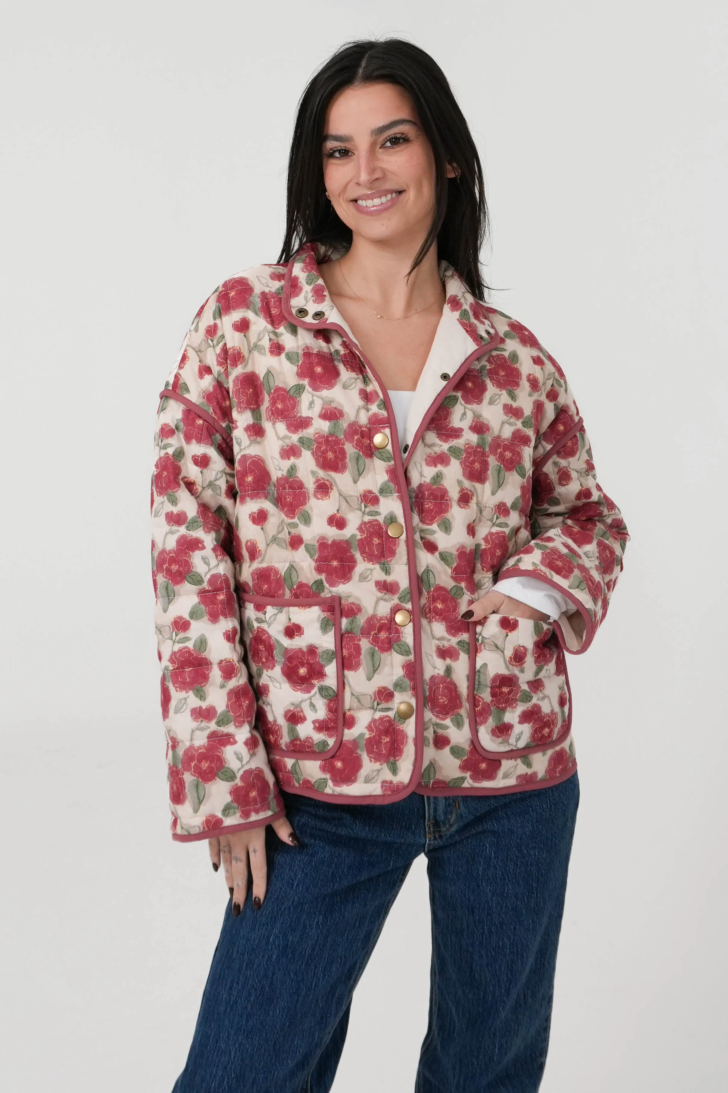 Ruth Jacket in Cherry sold by Grey Bandit product image thumbnail 2