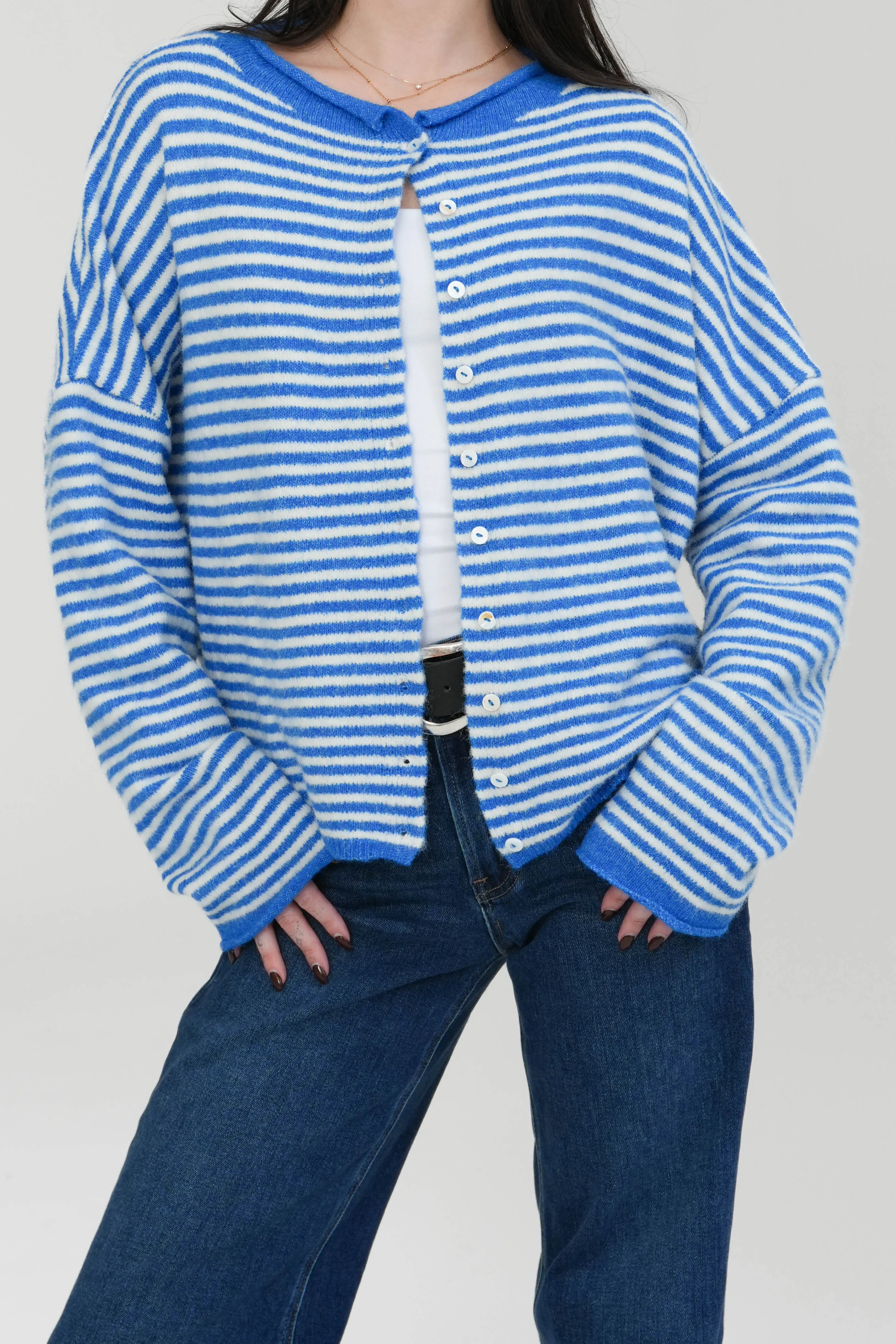 Phoebe Cardigan in Blue sold by Grey Bandit product image thumbnail 3