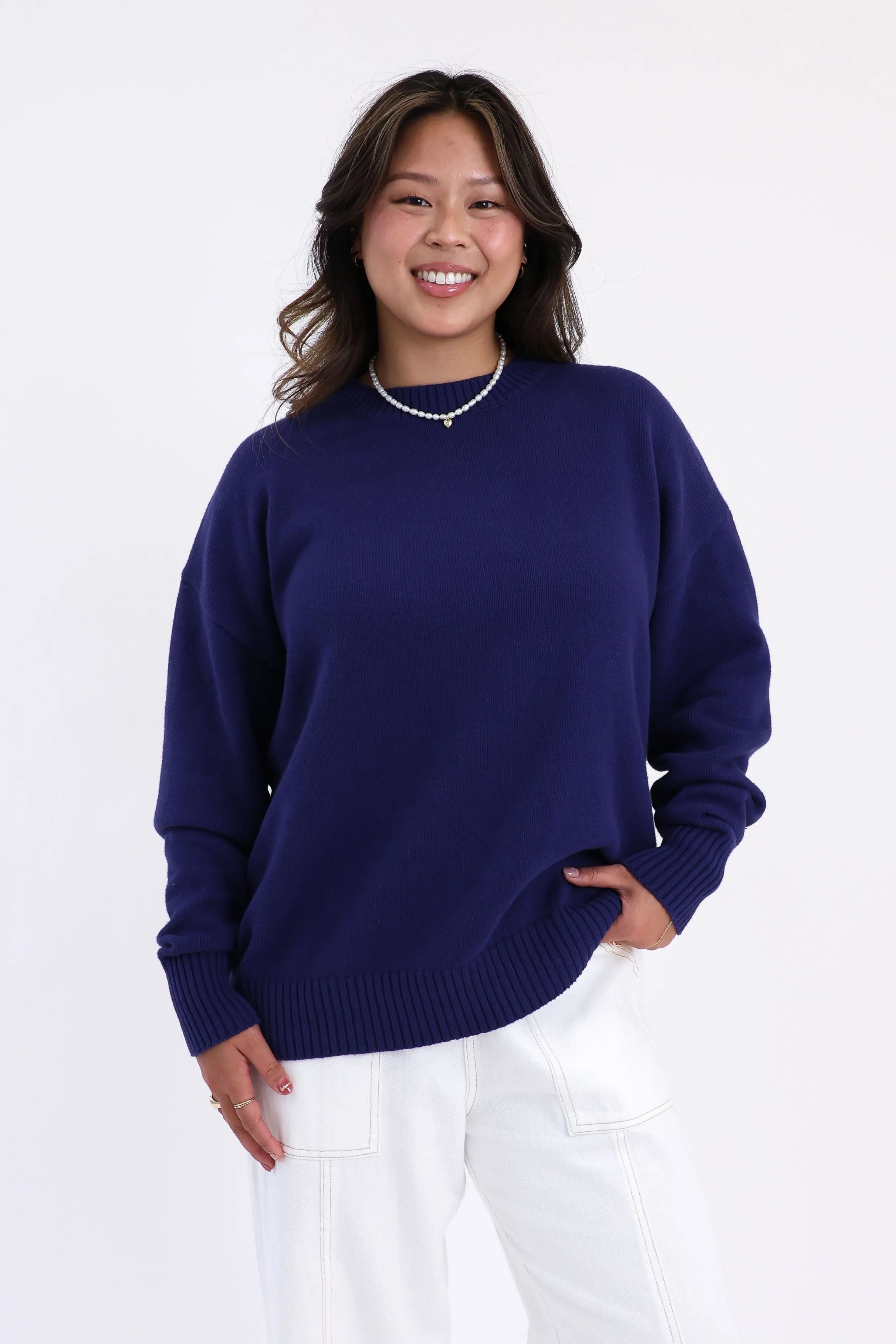 Sunny Sweater in Navy sold by Grey Bandit