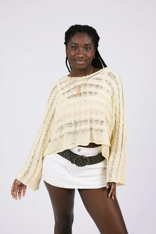 Palm Breeze Top in Pineapple sold by Grey Bandit