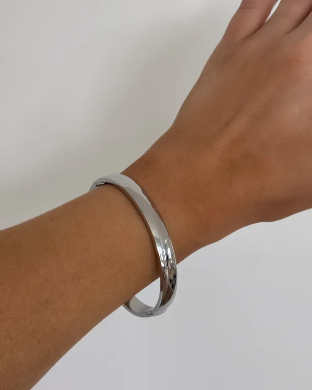 Tatum Silver Bangle sold by Grey Bandit