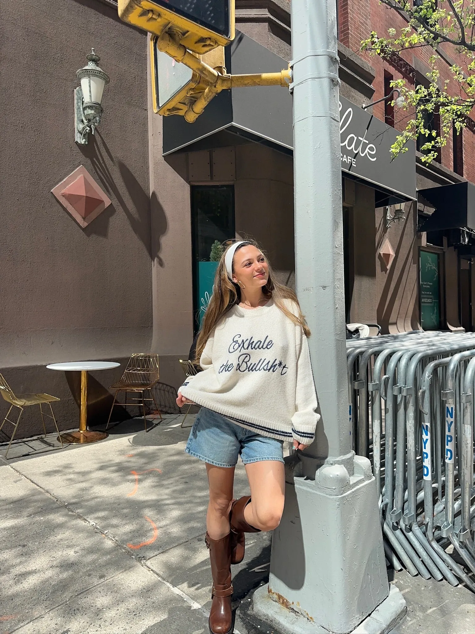 Exhale The Bullsh*t Sweater sold by Grey Bandit product image thumbnail 3