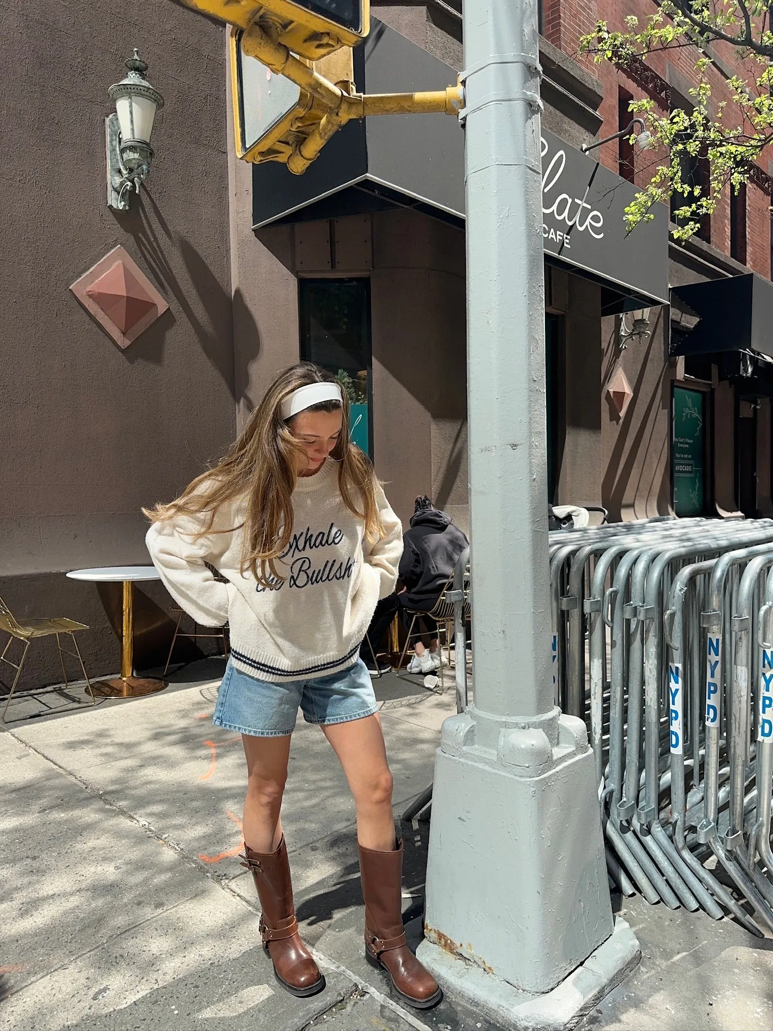 Exhale The Bullsh*t Sweater sold by Grey Bandit product image thumbnail 5