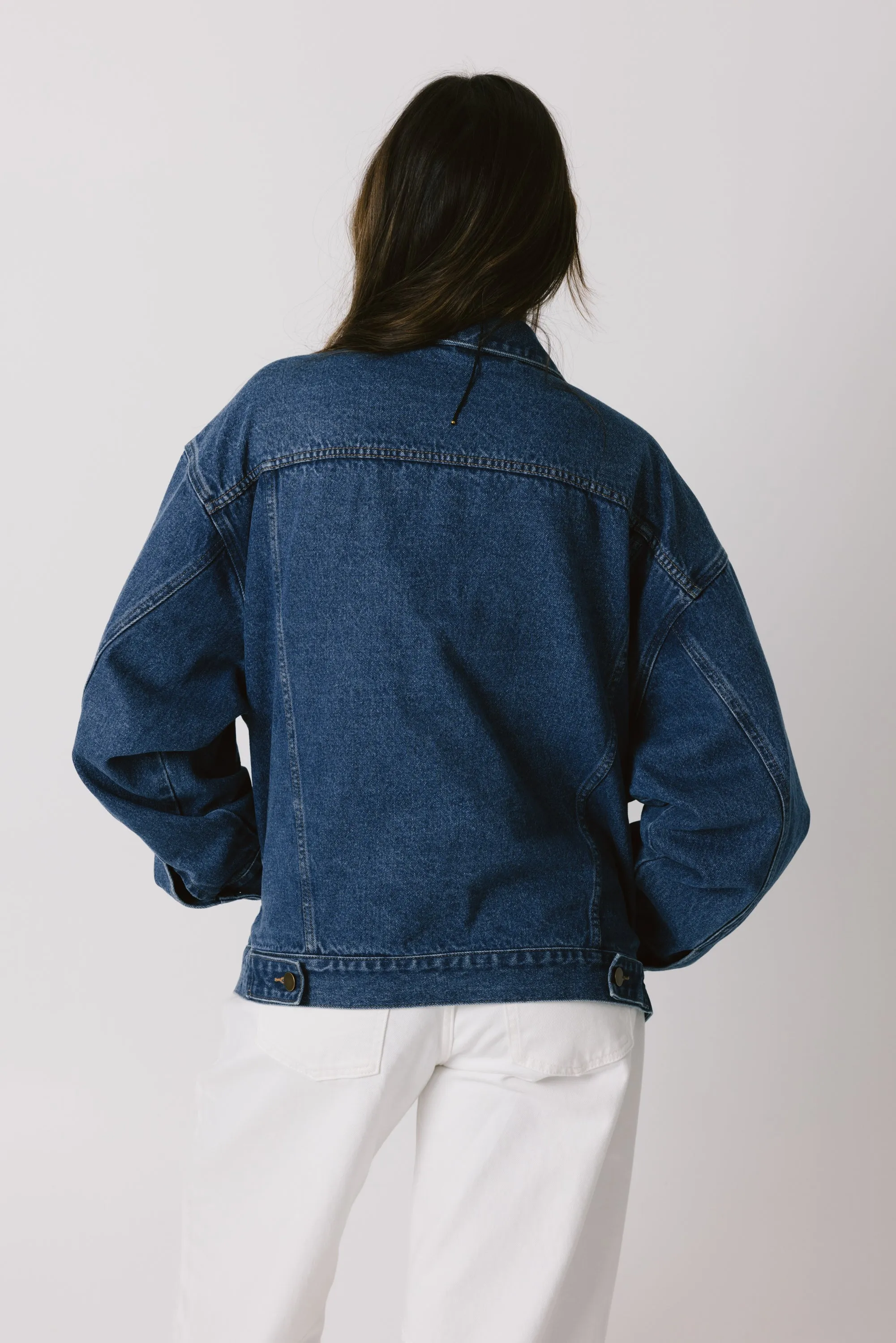Midtown Denim Jacket in Dark Wash sold by Grey Bandit product image thumbnail 5