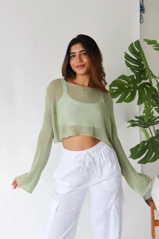 Nova Top in Sage sold by Grey Bandit