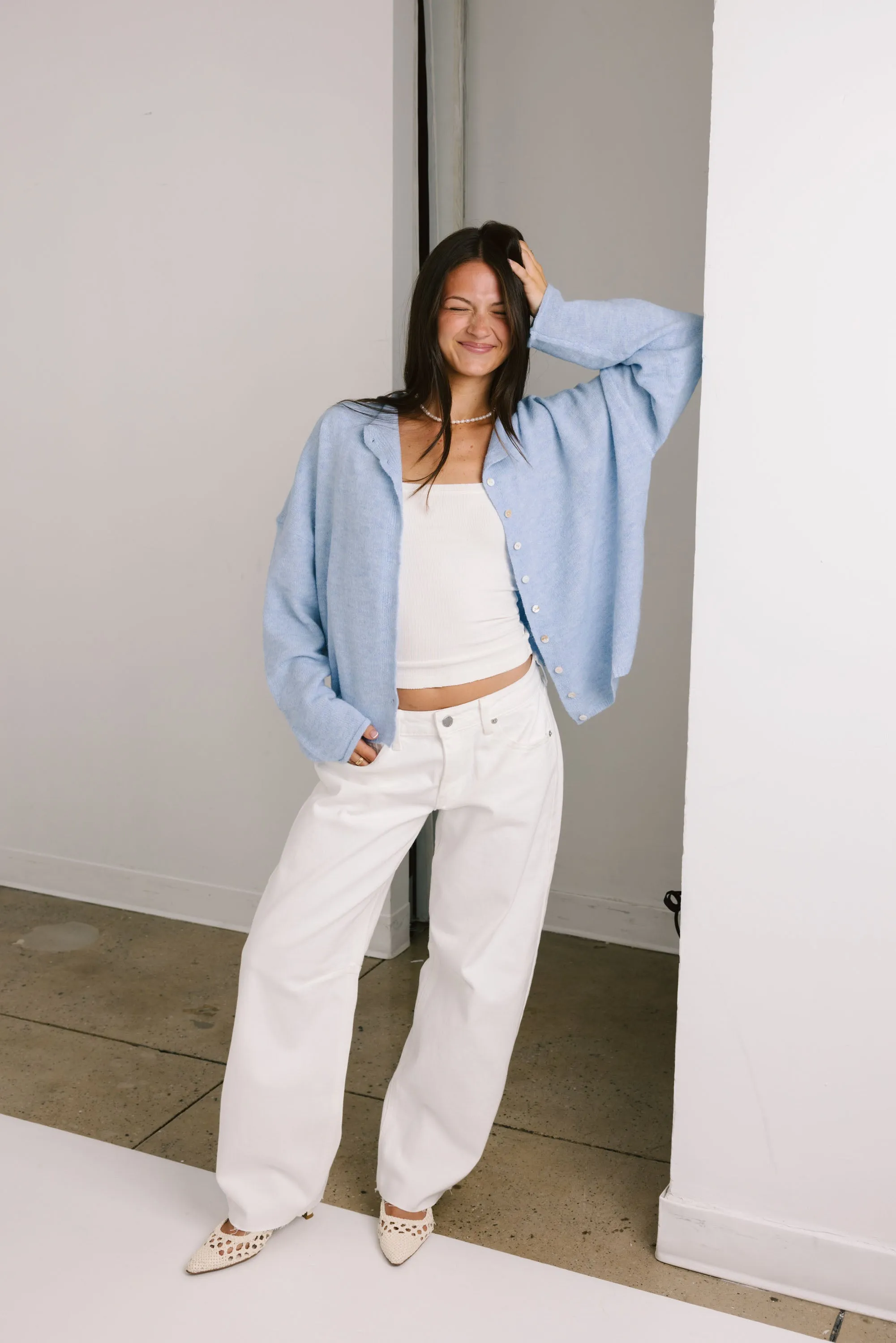 Phoebe Cardigan in Sky Blue sold by Grey Bandit product image thumbnail 2