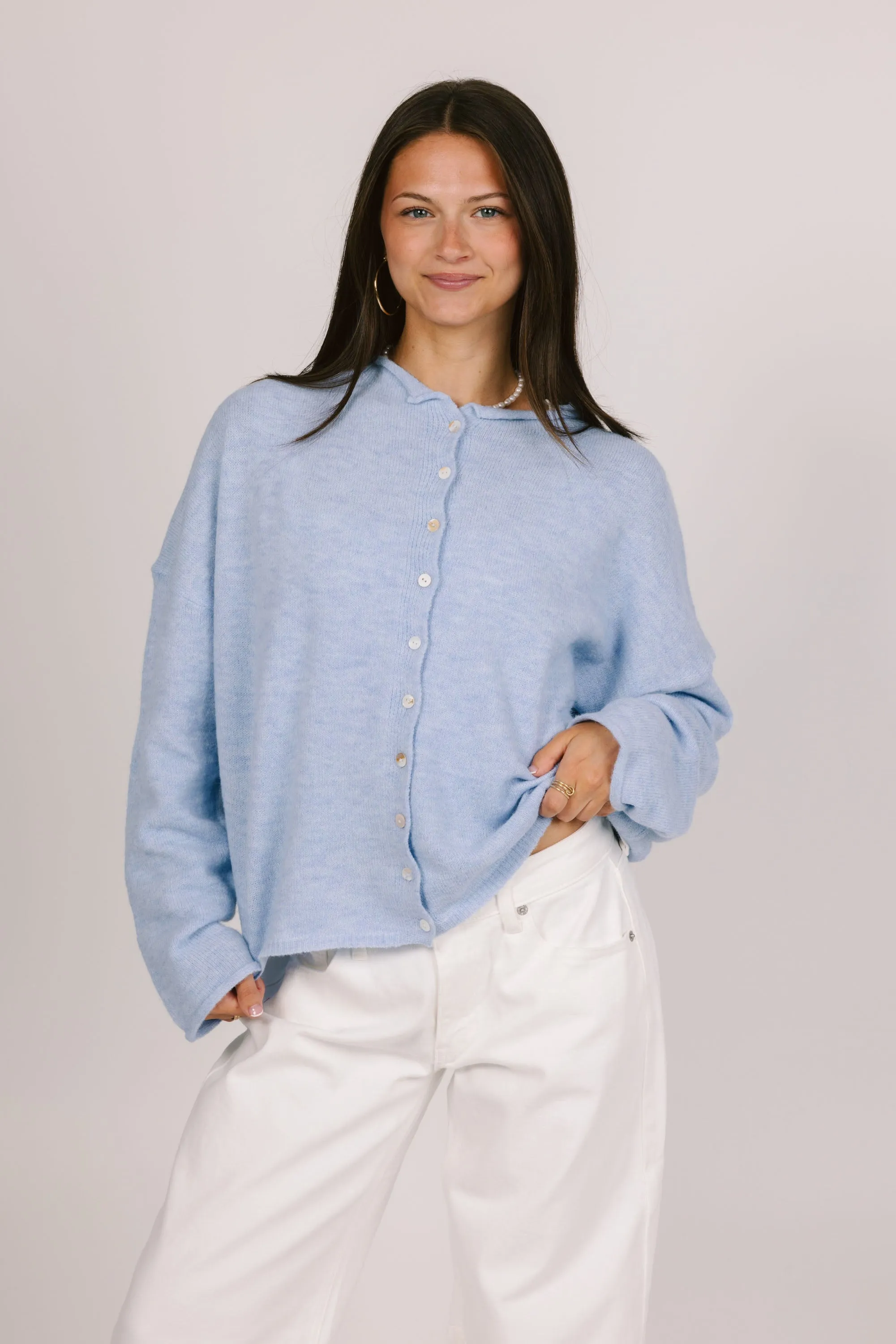 Phoebe Cardigan in Sky Blue sold by Grey Bandit product image thumbnail 3