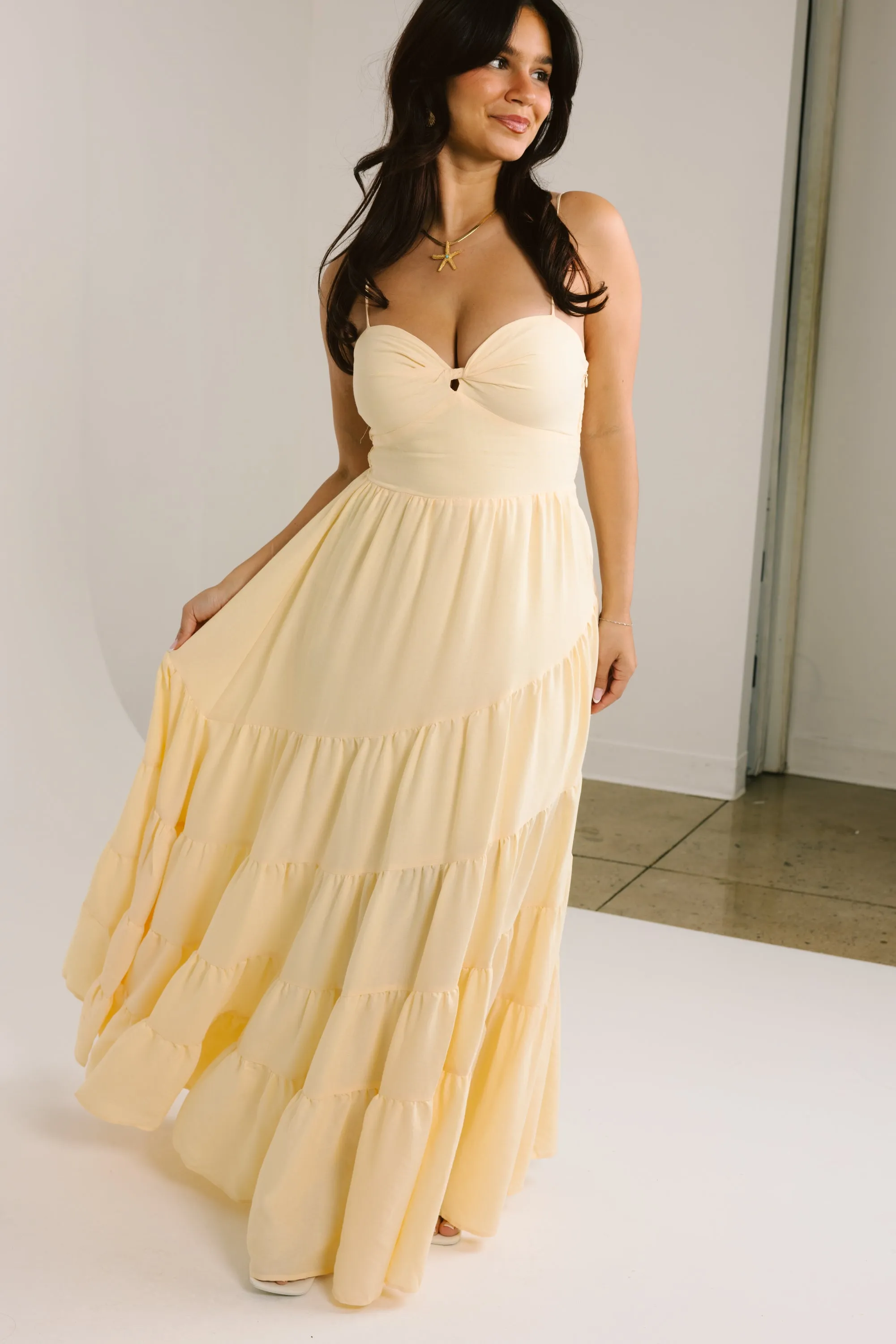 Catching Feelings Dress in Butter sold by Grey Bandit product image thumbnail 2