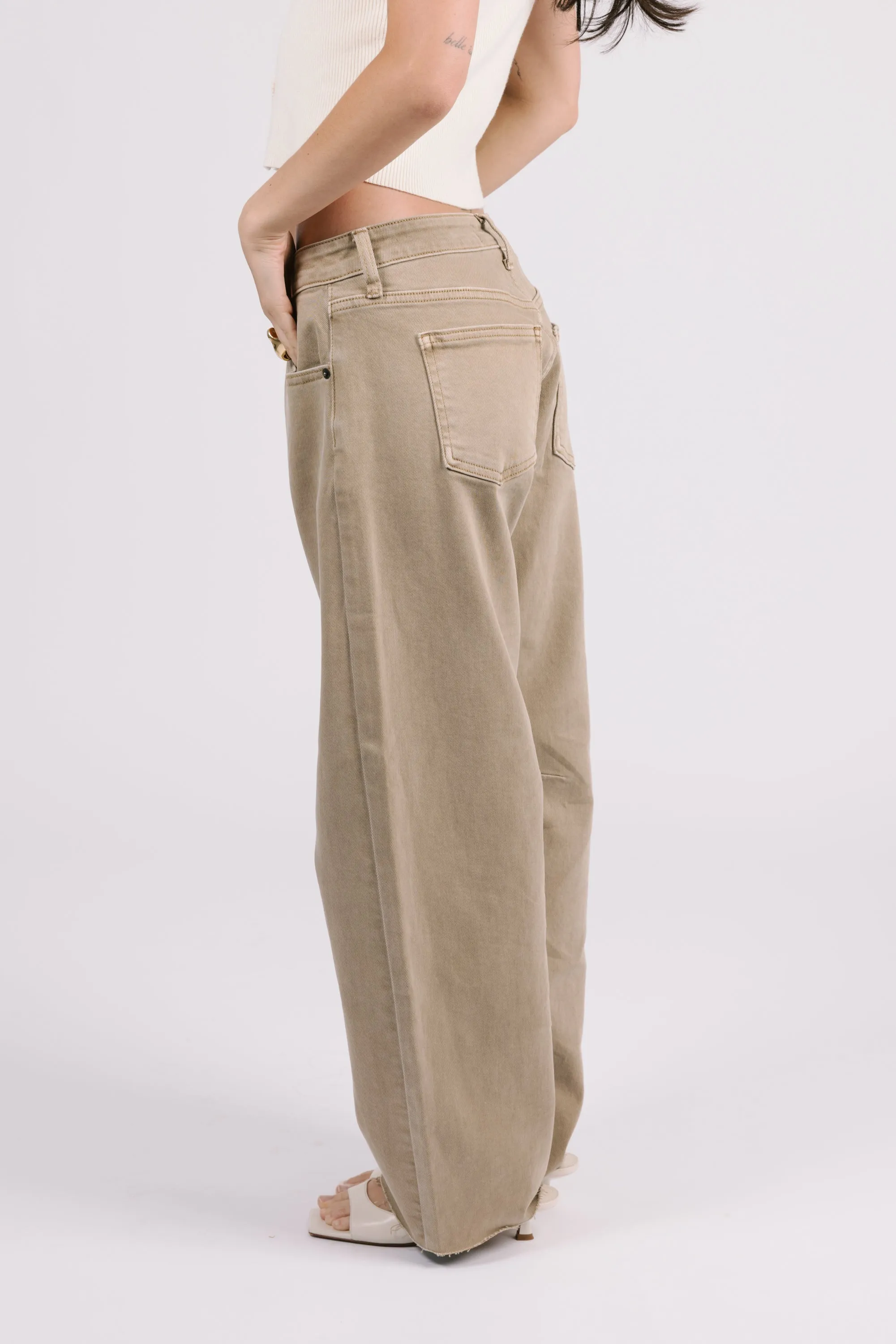 Rae Jeans in Khaki sold by Grey Bandit product image thumbnail 4