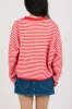 Phoebe Cardigan in Red/White Stripe sold by Grey Bandit