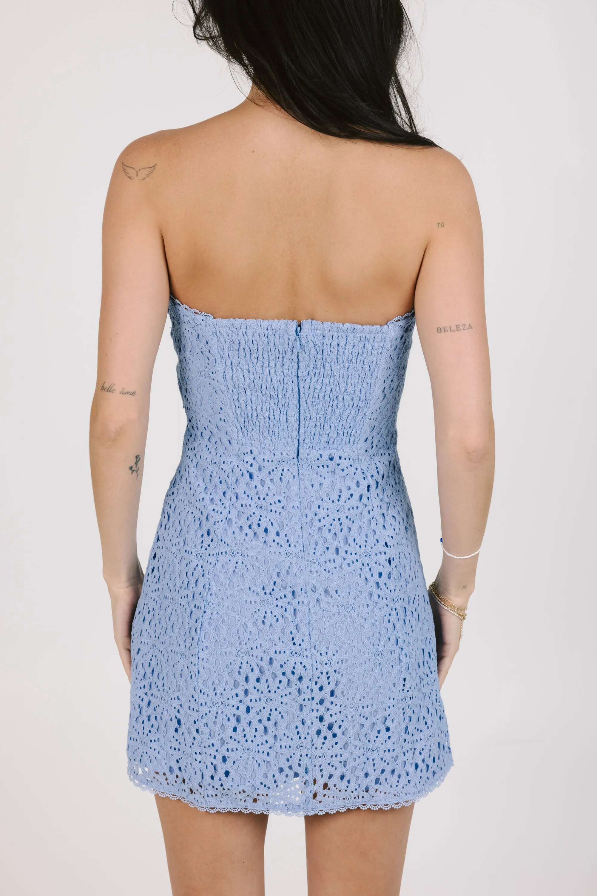 No Promises Dress in Blue sold by Grey Bandit product image thumbnail 5
