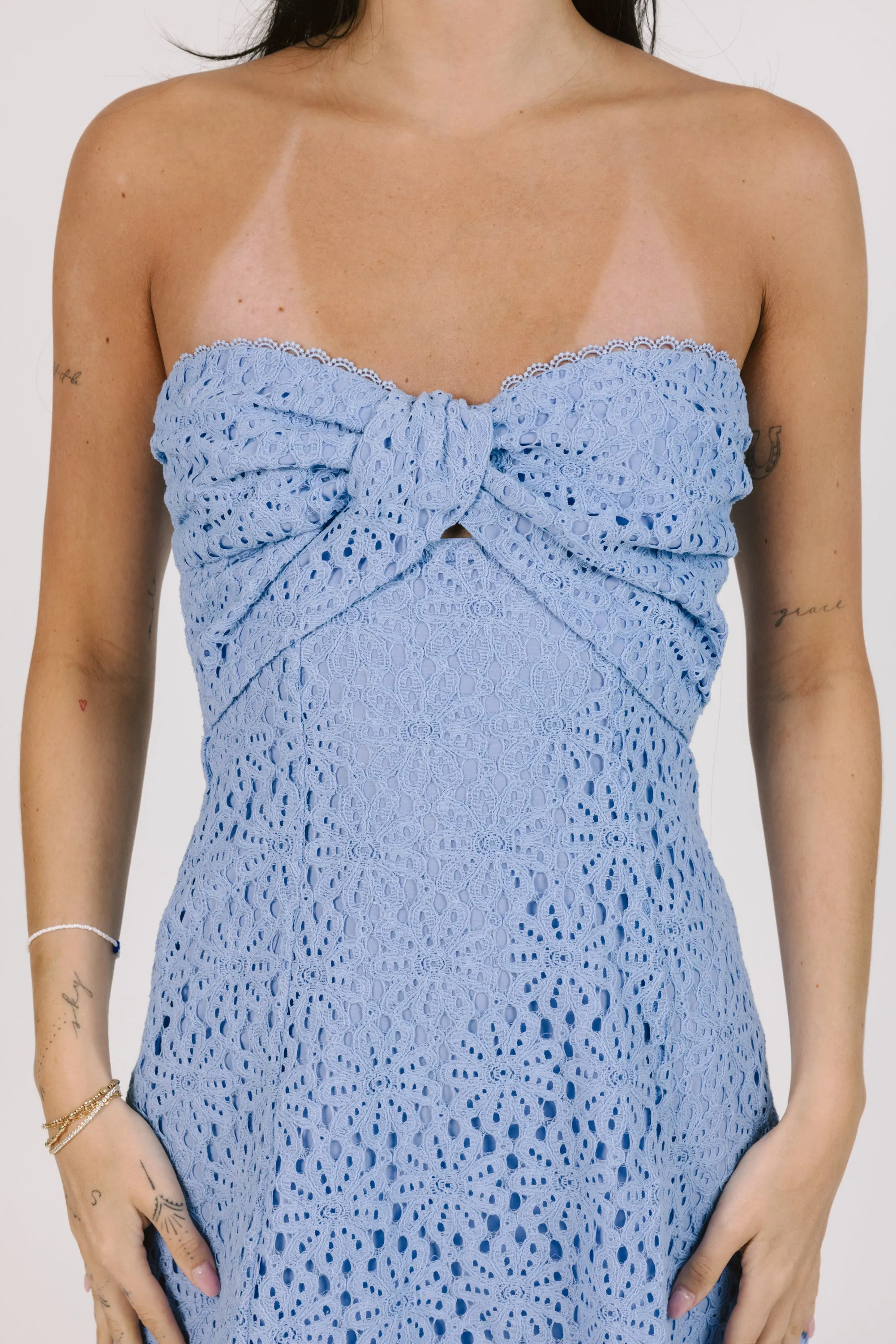 No Promises Dress in Blue sold by Grey Bandit product image thumbnail 4