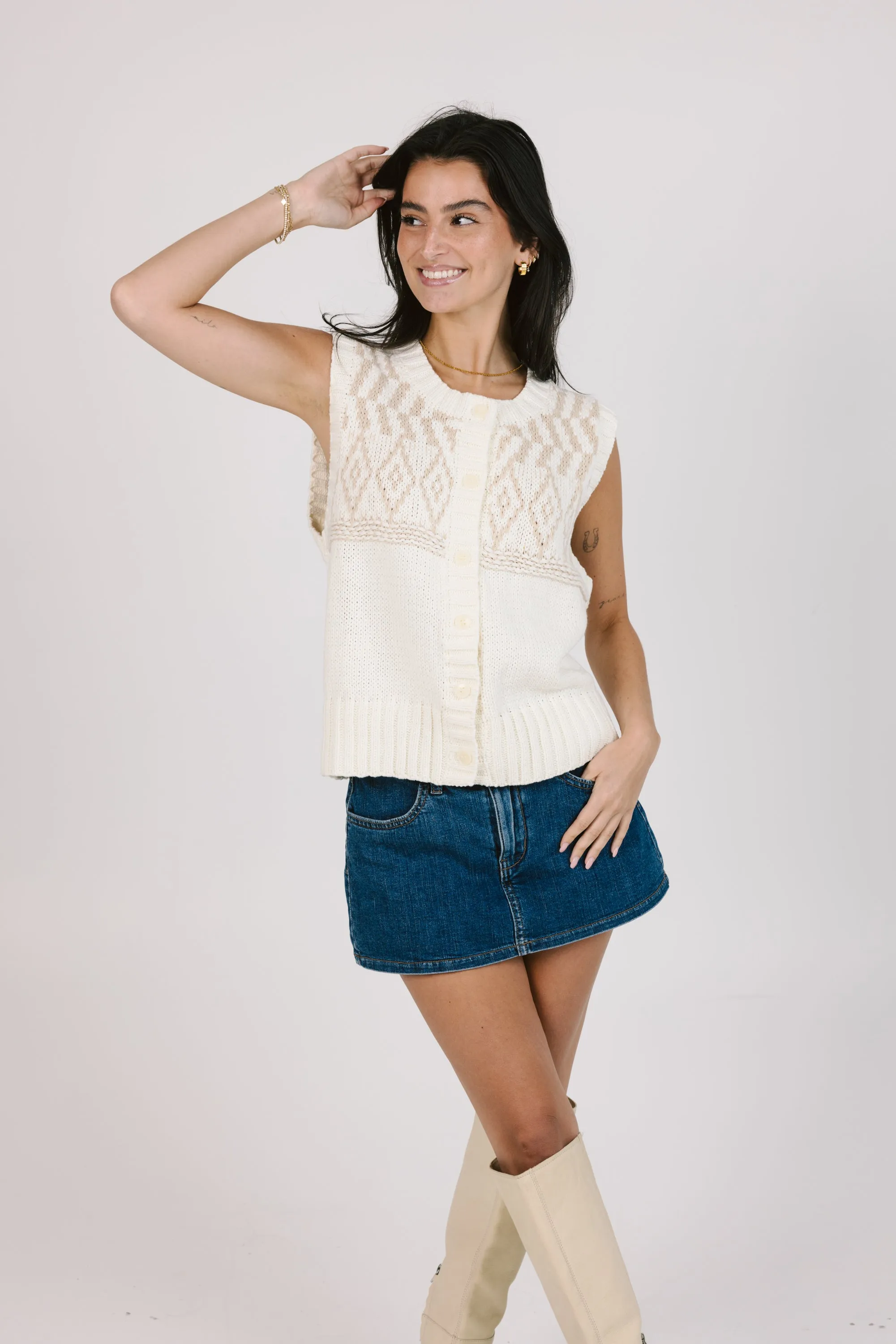 Illy Top in Oatmeal sold by Grey Bandit