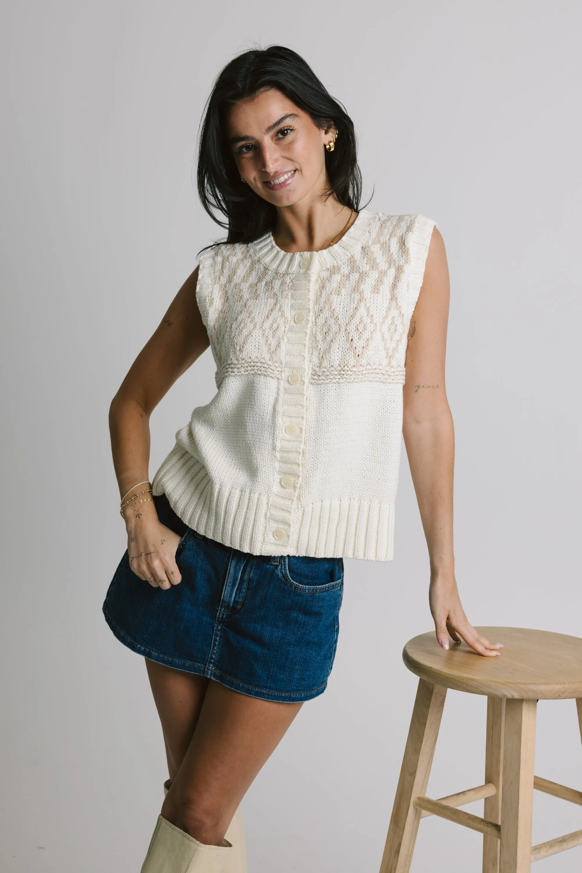 Illy Top in Oatmeal sold by Grey Bandit product image thumbnail 3