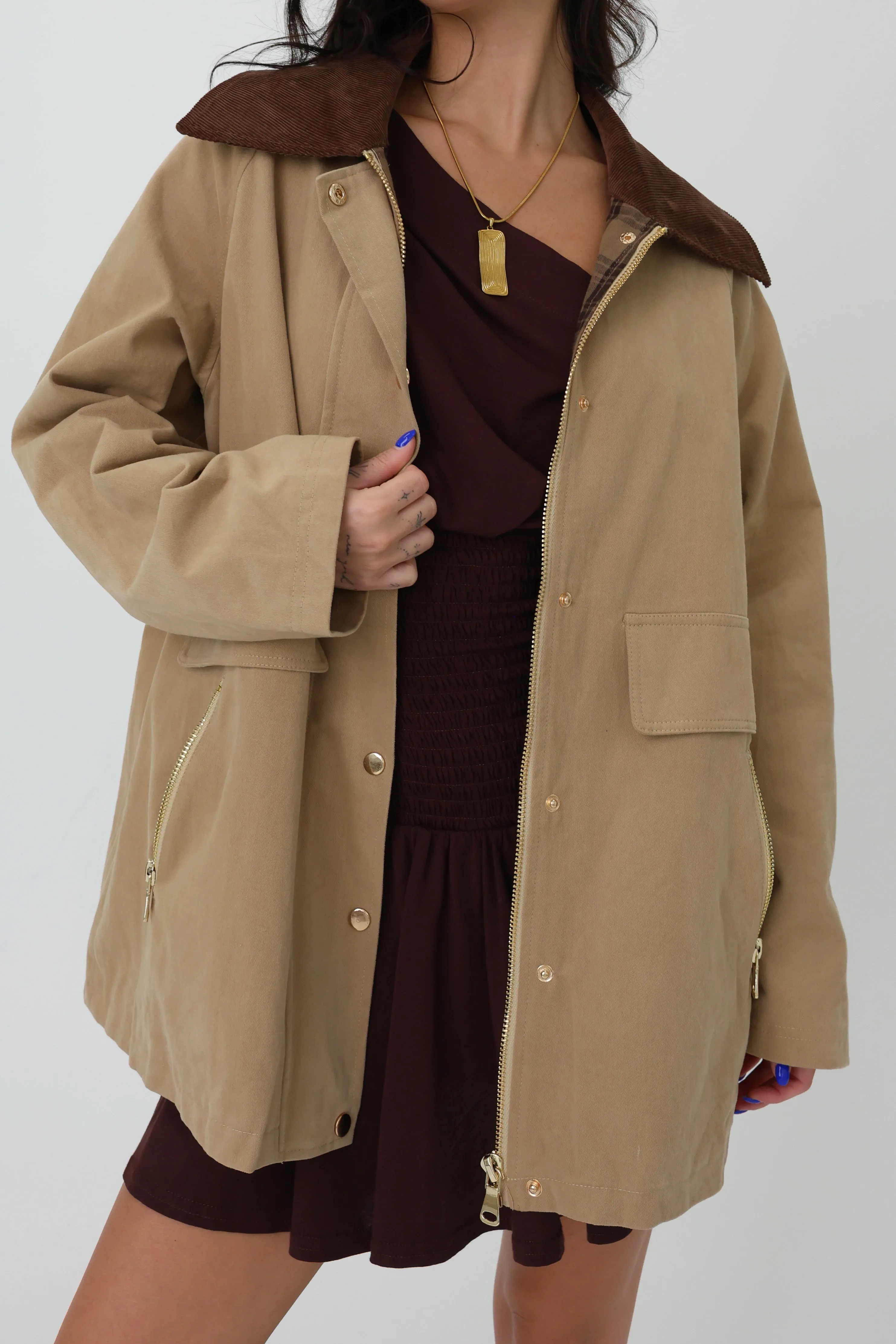 North Shore Jacket in Beige sold by Grey Bandit product image thumbnail 5