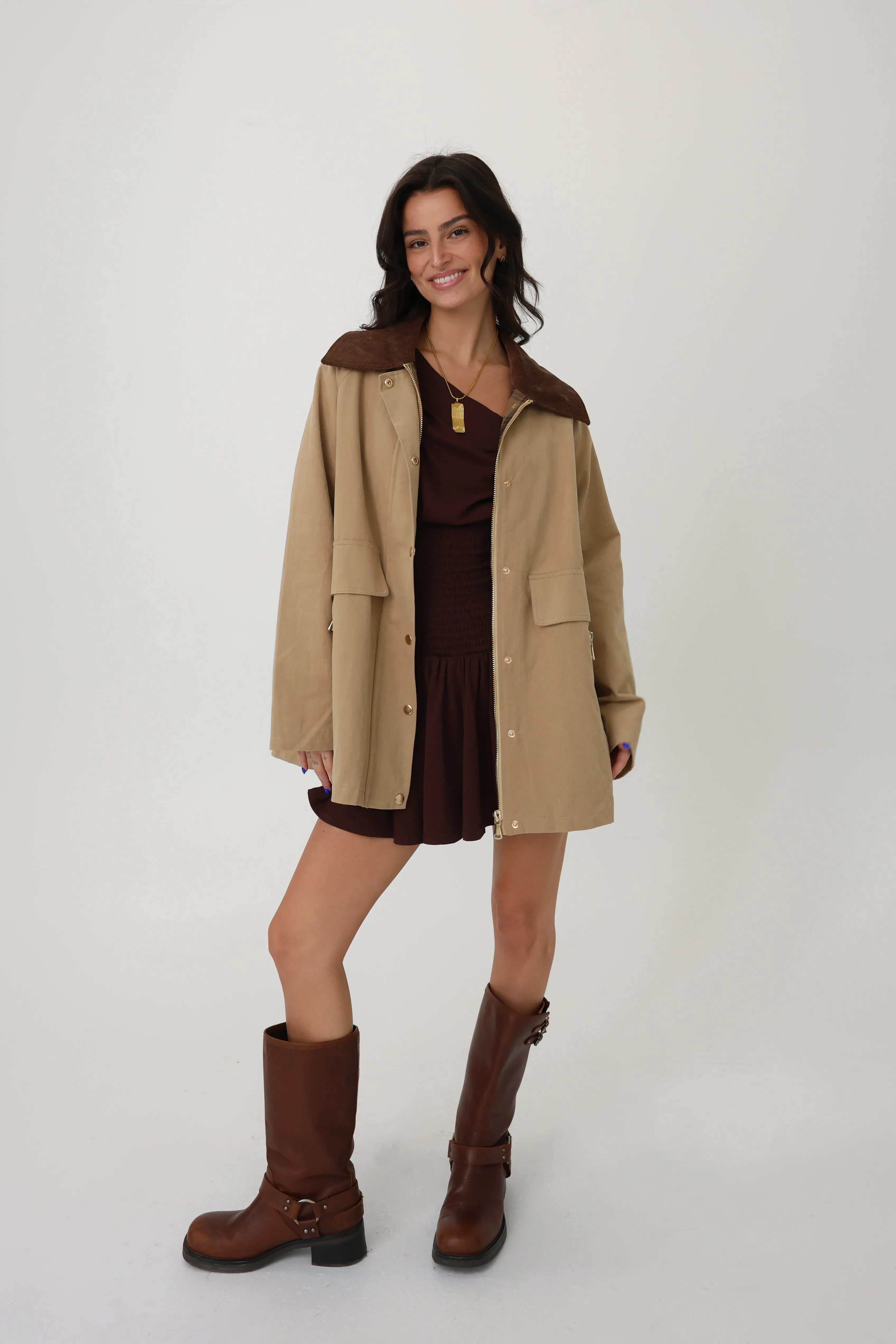 North Shore Jacket in Beige sold by Grey Bandit