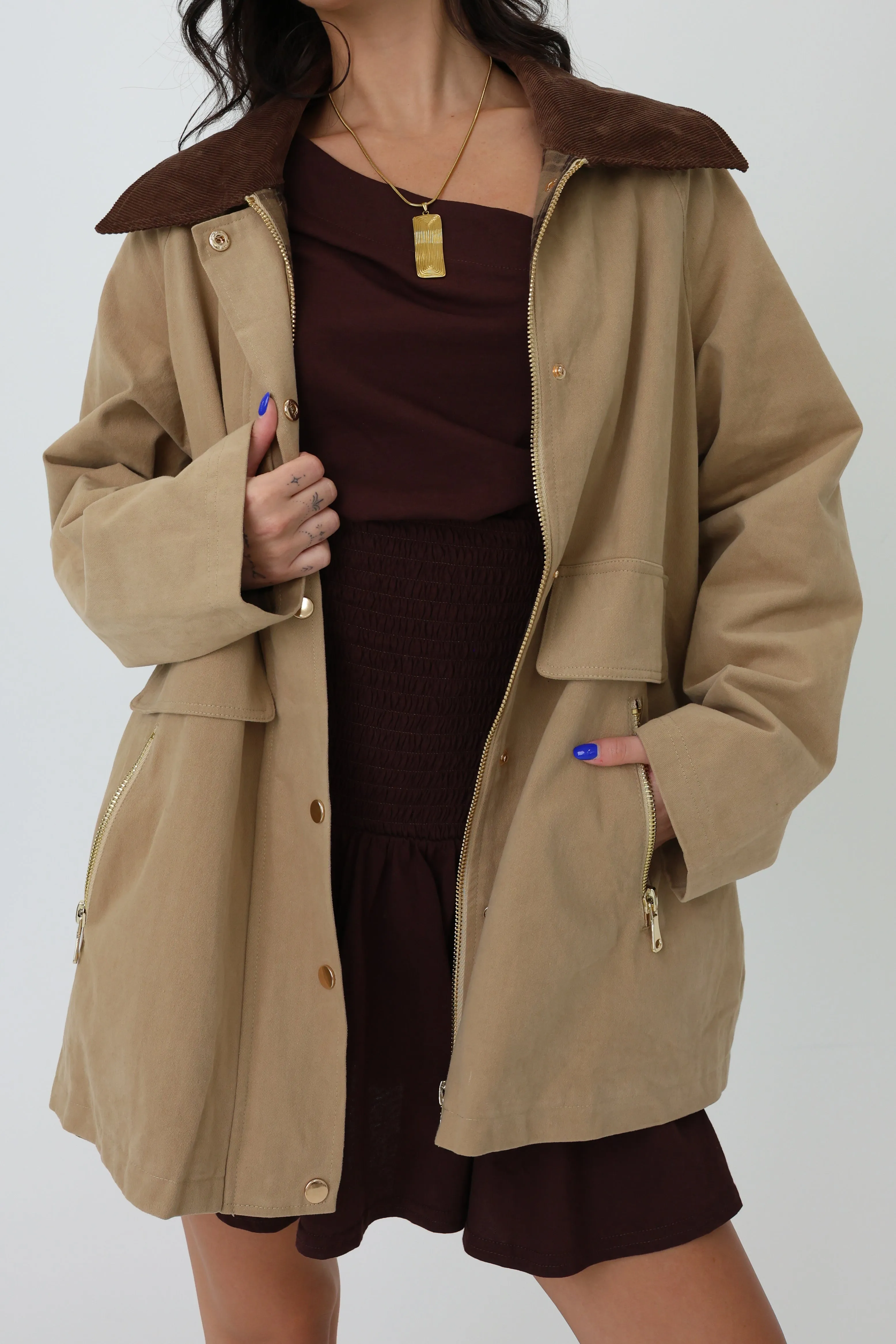 North Shore Jacket in Beige sold by Grey Bandit product image thumbnail 4