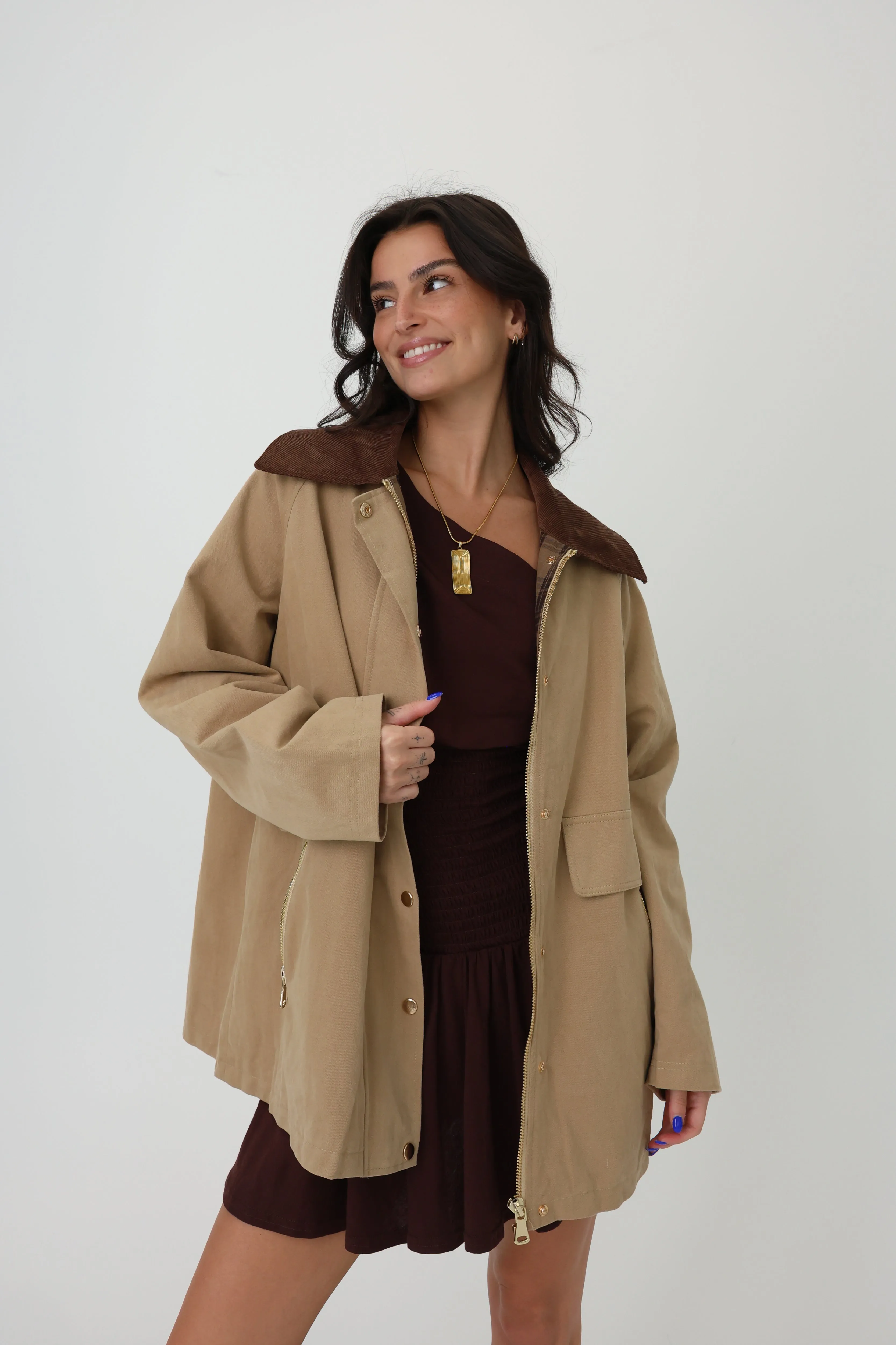 North Shore Jacket in Beige sold by Grey Bandit product image thumbnail 3