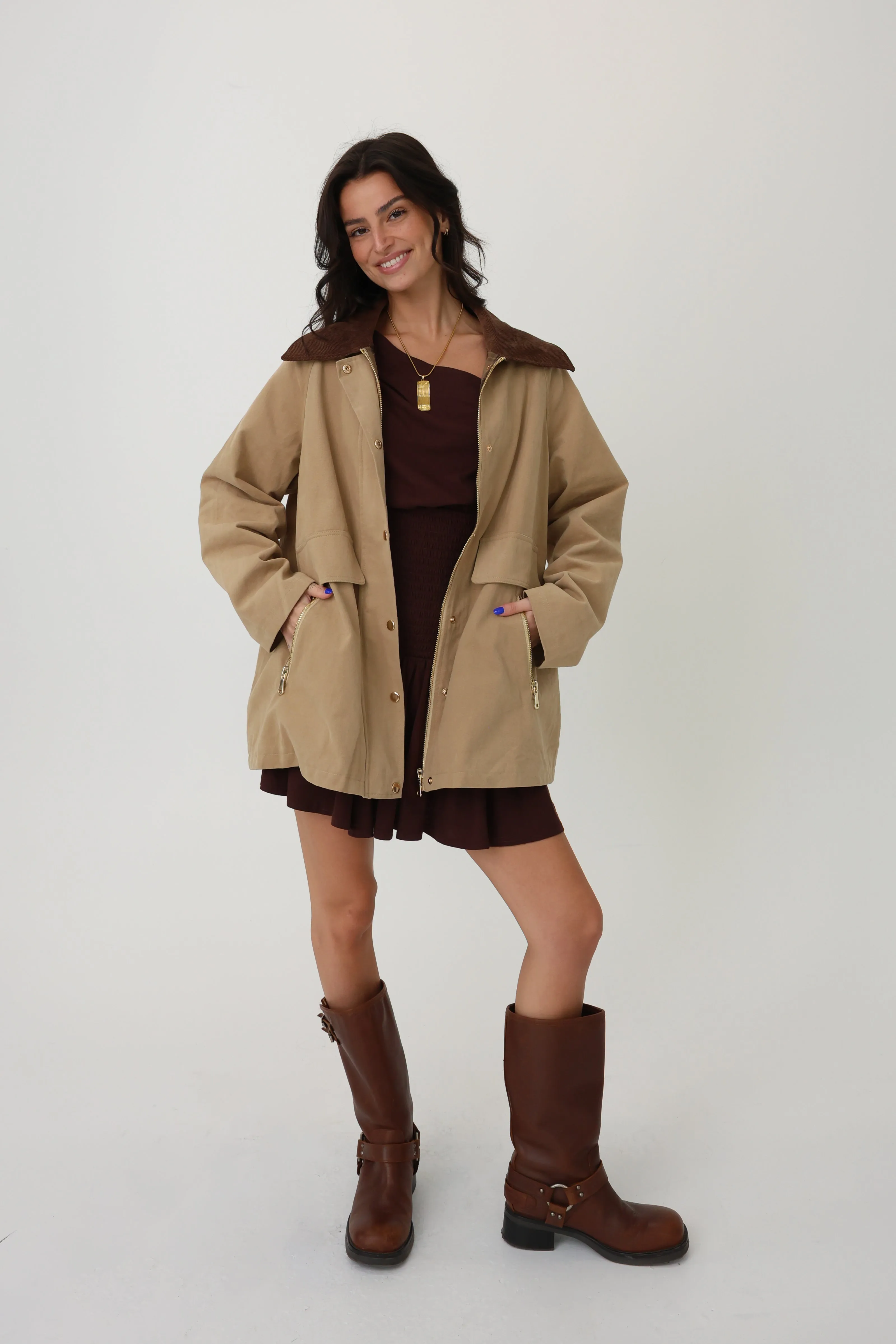 North Shore Jacket in Beige sold by Grey Bandit product image thumbnail 2